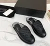 Designers klippa plysch varma glider tofflor kvinnor päls loafers äkta läder sandaler casual skor metall kedja sko sammet toffestorize 35-42