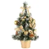 40 cm Holiday Art Craft El Festival Simulation Party Po Prop Mini Christmas Tree Home Decor Desktop Ornaments Gift PVC307N