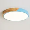 Luzes de teto Lâmpada moderna LED LED NORDIC ULTRA-FILHINO ROUNO MACARON CRIANÇAS CRIME