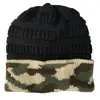 6 Colors Camouflage Woollen Hat Autumn And Winter Outdoor Warm Jumper Knitted Hat Casual Hats For Women