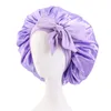 Chapeaux à large bord Soins des cheveux longs Femmes Bonnet en satin de soie Bonnet de sommeil Bonnet de nuit Bonnets de tête Turban