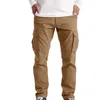 Pantalons pour hommes Cargo Hommes Kaki Jogger Pantalon de survêtement 2023 Homme Casual Hip Hop Pantalon Lâche Cordon de survêtement