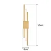 Wall Lamps Modern Stylish Bronze Gold And Black 50cm Pipe LED Lamp For Living Room Hallway Corridor Bedroom Sconces Light Fixture201b