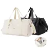 Bolsas de lona Oxford Bolsa de lona de viaje plegable Bolsa deportiva Gimnasio Hombro Weekender Durante la noche 37L Impermeable Gran capacidad para mujeres 230927