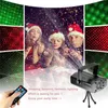 Mini éclairage de scène Projecteur LED Lumières laser Télécommande automatique Lumière disco à commande vocale pour la maison Noël DJ Xmas Party Club LL