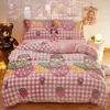 Bedding Sets 1 Piece Down Duvet Cover Flannel Coral Fleece Warm Winter Thick Double Bed Extra Large