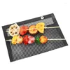 Outils gril sac en maille tapis de grille antiadhésif BBQ légumes résistant aux hautes températures brosse en Silicone réutilisable