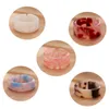 Cluster Rings 5 Pcs/Lot Mixed Color Resin Geometric Circle Square Finger For Women Candy Acetate Board Set Party Jewelry