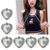Hänge halsband 10 st hjärta charm plastpärlor diy alla hjärtans dag smycken tillbehör