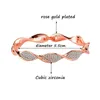 Bangle SINLEERY Charm Crystal Bracelets For Women Rose Gold Silver Color Fashion Twisted Wave Bangle Wedding Jewelry 230928