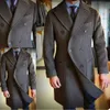Men's Wool Blends Coat Long Lapel Doublebreasted Winter Casual Fashion Comfortable Commuting Slim Design 2023 230927