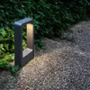 1 pièces en plein air 15W COB LED jardin pelouse lampe moderne en aluminium pilier lumière extérieure cour villa paysage pelouse bornes light229B