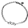 Choker Metallkette Halskette Thorn Love Anhänger Punk-Stil Halsschmuck Legierungsmaterial Perfektes Geschenk für Männer und Frauen