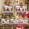 Pendant Ornament DIY Personal Family Christmas Tree Decorations Frame Personalized for Home Navidad Hanging New Year FY4836 AU04 ized