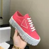 Mode dames casual canvas schoenen ontwerper Gabardine schoenen zwarte klassieke rubberen zool sneakers Platform Solid Verhoog Trainers Schoenen