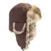 Beanieskull bonés homens unisex quente trapper trooper earflap inverno abas chapéu de esqui chapéus russo pele falsa 230927