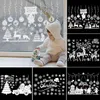 Décorations de Noël Joyeux Noël Autocollant mural Fenêtre Verre Décor de Noël pour la maison Salon Décoration murale Bonne année Autocollants