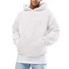 Men's Hoodies Sweatshirts 897504629 Hommes sweat à capuche décontracté solide Double face peluche moelleux poche à manches longues automne hiver chaud sweat à capuche