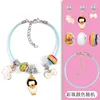 Link Armbänder Schmuck Herstellung Kit Charm Armband Halskette Geschenk Legierung Perlen Set DIY Spielzeug Für Kinder Geburtstag Geschenke Mädchen