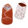 Filtar Swaddling Warm Baby Sleeping Bag Envelope Winter Kid Sleepsack Footmuff Barnvagn Cotton Sleep Sack Född filt 230928