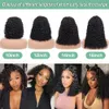 Synthetic Wigs Fayniss Wear And Go Deep Wave Bob For Women Human Hair Curly Glueless Wig Ready To Pre Cut Lace Air 230927