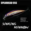 Przynęty Przynęty 9,5 cm 15 g walutowa Minnow Wobbler Spearhead Ryuki 95s Długie tonowanie trolling pływac Jerkbait sztuczna przynęta Bass Bait 230927