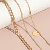 Anklets TOBILO Boho Anklet Foot Chain Summer Bracelet Gold Color Coin Pendant Charm Sandals Barefoot Beach Bridal Jewelry