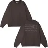 남자의 후드 땀 셔츠 바지 가을 겨울 고품질 고품질 MM6 의류 편지 달력 인쇄 패션 여성 긴 소매 티셔츠 230928