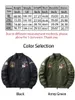 Jaquetas masculinas Primavera Outono Homens MA1 Exército Força Aérea Fly Jaqueta Fina Plus Size Jaqueta Para Masculino Jaqueta Bomber Casaco Masculino Roupas Bordadas 230927