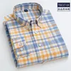 Koszule sukien męskich Slim Fit Kllar Business Men Casual Tops Plus Size Oxford Fabric 100 Bawełna Doskonała Wygoda 230927