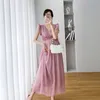 Maternity Dresses Maternity Women's Summer Fashionable Sleeveless Long Skirt Loose Elegant Clothes Solid Cute Dresses for Pregnant Women 230927