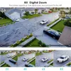 Objectif CCTV 8MP 4K Wifi Caméra extérieure Trois objectifs Double écran 8X Zoom numérique Caméra de surveillance Vision nocturne Protection de sécurité ICSEE Cam YQ230928