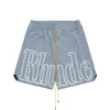 2023 Tide Brand Designer Shorts pour hommes Rhude Lettre Imprimer Mode Pantalons de plage Sports High Street Shorts amples Casual Polyvalent Européen S-XL