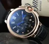 رجال Wristwatch Quartz Watch Fashion Square Blue Dial Steel Stains Strap Strap Watches Watches Sport Clock Montre de Luxe Car020