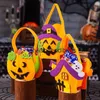 Totes Sacos de açúcar de Halloween para bolsas de doces de mão para crianças para pequenos presentes decoração de sacolas de abóbora decoração de cenas de decoração12stylisheendibags