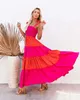 Vestidos casuales básicos Elegante Lady Night Summer Syle Fomen Fashion Up Fashion Dress Long Dress Resort Beach Robe SXL