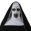 2019 Halloween Mask The Nun Horror Mask Cosplay Horror Latex Masks With Headscarf Halloween Party Decoration Props Y2001032518