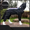 Dog Apparel Luxury Designer Raincoat Full Body Reflective Waterproof Coat Overalls For Small Medium Large Dogs Outdoor Pet Products