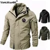 Mens Jackets Casual For Techwear Windproof Black Green Military Bomber Cargo Spring Autumn Clothing Oversize 6XL 7XL 8XL 230927