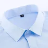 Camisas de vestido masculino Branco Homens Smoking Camisa Regualr Fit Manga Longa Abotoaduras Francesas Luxo Formal Marca Botão Cuff Business Party Wedding4XL 230927