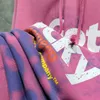 Hoodies dos homens moletom calças 2023fw lavado rosa hoodie homens mulheres eu não fiz nada apenas tenho sorte vintage capuz oversized pulôver ginásio 230928