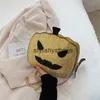 Totes Pumpkin Halloween Nuova borsa a catena con paillettes Borsa demone Spalla a spalla incrociata Borsa a tracolla piccola mostroborse alla moda