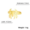 Wedding Rings Men's Spider Ring Stainless Steel Adjustable Open Hollow Animal Fashion Jewelry Gift for Women 230928