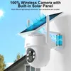 Lente CCTV ANRAN 2K Bateria Solar WiFi Câmera Sirene Alarme Externo Sem Fio Áudio Bidirecional Detecção Humanóide Vigilância Câmera de Segurança YQ230928