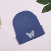 BeanieSkull Caps Mode Bonnets Tricotés Chapeau Papillon Broderie Hiver Chaud Ski Chapeaux Skullies Doux Élastique Cap Sport Bonnet Hommes Femmes 230928