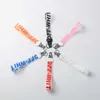 Sleutelhangers Lanyards Offs Jelly Offswhite Letter Printing Gegalvaniseerde originele rugzakhanger voor mannen en vrouwen Sleutelhanger op voorraad Nequ