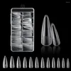 False Nails 120Pcs/box Gel X Nail System Full Cover Almond Stiletto Coffin Acrylic Quick Finger Extension Art Fake Tips