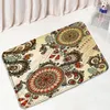 Badmattor Mandala Flower Mat Non-Slip Bohemian Ethnic Style Absorberande sovrumsmatt