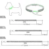 패션 애완 동물 용품 개 고양이 칼라 크리스탈 강아지 치와와 칼라 목걸이 작은 중간 큰 개 다이아몬드 보석 액세서리