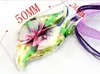Pendant Necklaces Wholesale 6pcs Handmade Glass Murano Lampwork Flower Water Drop Fit Necklace Jewelry Gifts LL85